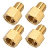 LitartPRO 4PCs 785-434D Brass Brake Adapter, 1/4" to 3/16" Inverted