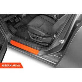 Luxshield Car Door Sill Protectors for Nissan Ariya I 2022-2025 - Paint Protection Film for Car Kick Plates Panel Covers Clear Transparent