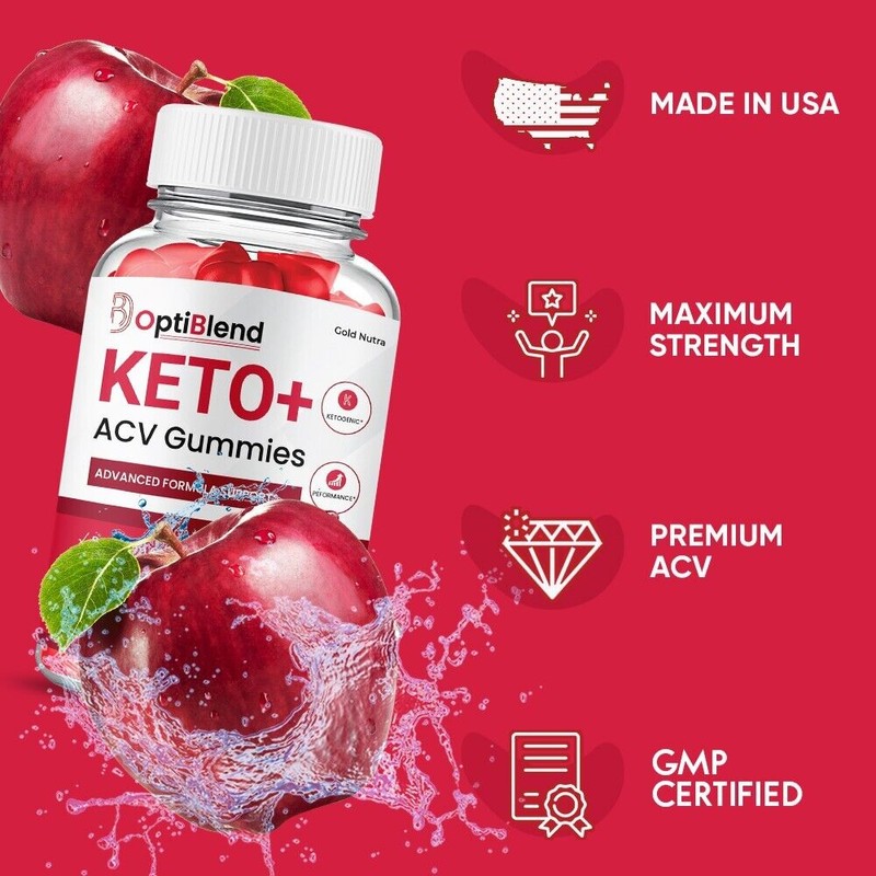 OptiBlend Keto ACV Gummies, Max Strength Formula, Opti Blend Keto