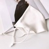 ROSEWARD Mulberry Silk White Face Mask for Women Breathable Cute
