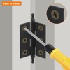 sourcing map 2Pcs 2 x 0.91 Inch Door Hinge Solid