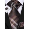 Hi-Tie 3 Pcs Gift Box Mens Tie Set Necktie with