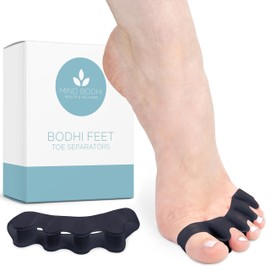 Mind Bodhi Toe Separators/Toe Spacers - For Men and Women - Regular Size – Black