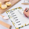 Magnetic Lemon Theme Weekly Meal Planner NotePad for Fridge Shopping