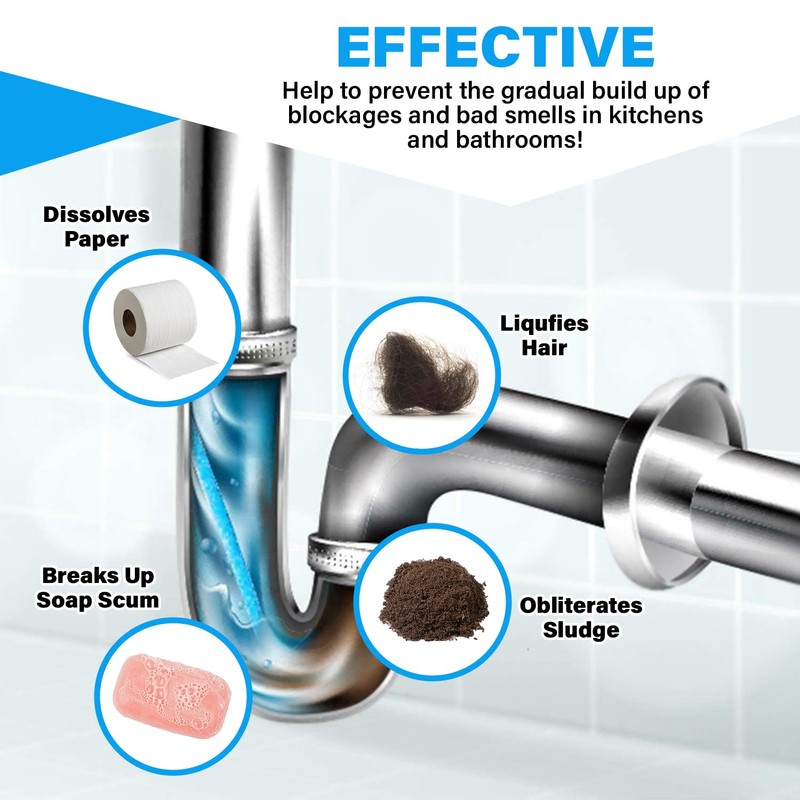 Drain Sticks x12 Easy to Use Fast & Effective Drain