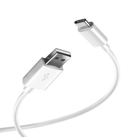 PREMIER ADAPTER PremierAdapter 5,5 mm x 2,1 mm 2,5 mm x 0,7 mm USB C USB 2A 90 cm Schwarz Ladekabel Netzteil Ladegerät 5V 4,5V (Weiß-USB C)