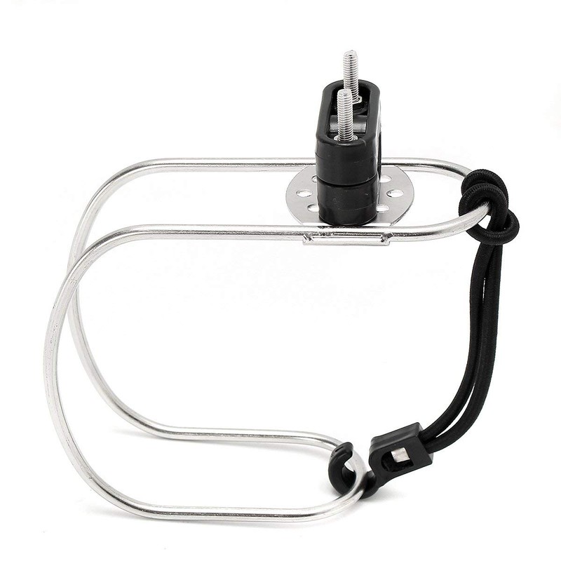 2pcs Stainless Steel Marine Horseshoe Bracket Life Buoy Ring Holder