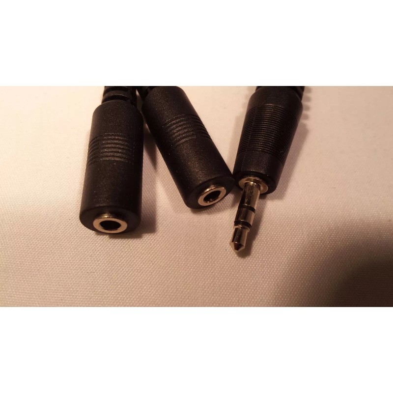 k one cable 3.5mm Y cable male /2 female stereo