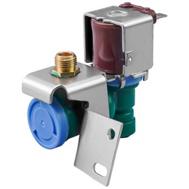 Refrigerator Water Inlet Valve Fit for Whirlpool Kenmore KitchenAid Jenn Air Maytag Refrigerator WRF989SDAW01 MFT2574DEE02 Replace W10394076 W10865826 W10872966