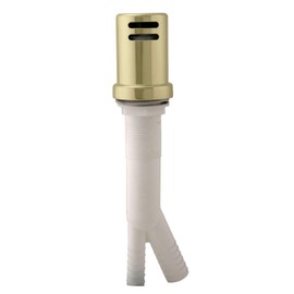 Westbrass Air Gap Kit with Skirted Brass Cap, Polished Brass, D200-1-01