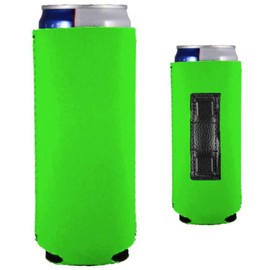 Magnetic Slim Can Coolie (Bright Green, 2)