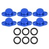 6x22mm Engine Swirl Flaps Delete Blanking Plugs with Rubber Gaskets