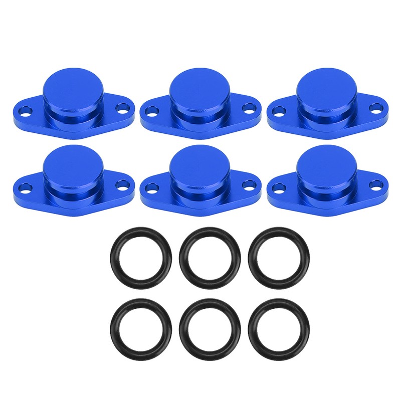 6x22mm Engine Swirl Flaps Delete Blanking Plugs with Rubber Gaskets