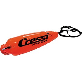 CRESSI Boa Floating Buoy Small - Small Inflatable Buoy for Swimmer/Snorkeler/Sub Signaling, Orange, Size S, Unisex