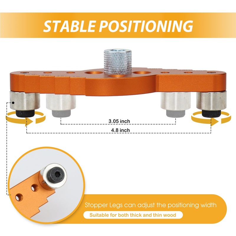 Dowel Jig Kit for Floating Shelf Bracket(1.3 x 30 cm