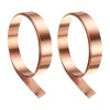 HARFINGTON 2pcs Copper Sheet Roll 0.3mm Thick Copper Flashing 99.95%