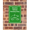 Classic Home Store Electric Vehicle Parking Only Green EV Car