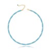MIDDLUX Choker Necklace for Women, Aquamarine Necklace, Beaded Necklace, Crystal