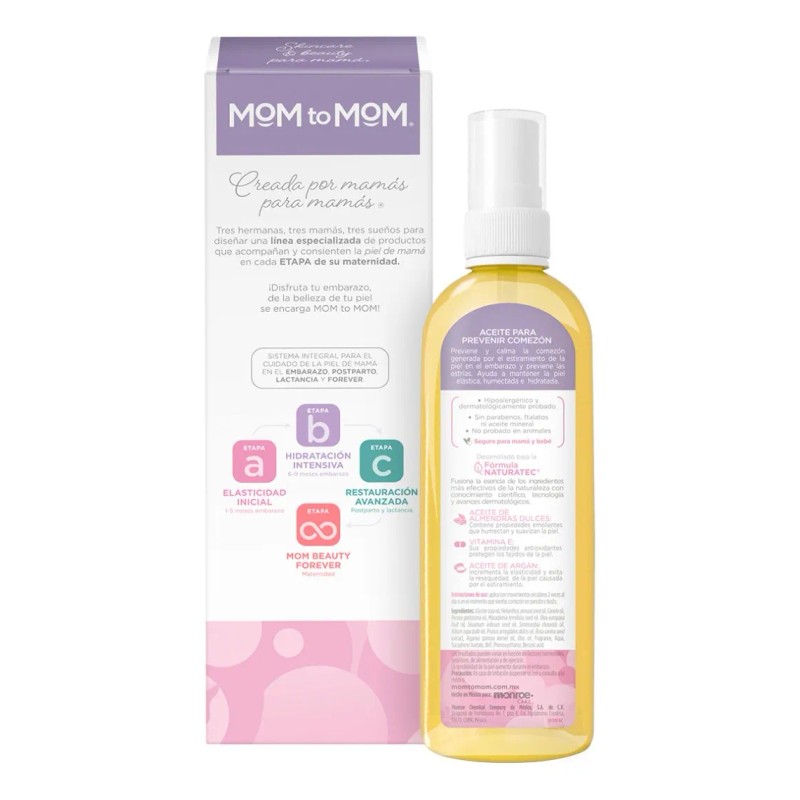 Aceite Para Prevenir Comezón Mom To Mom 125 Ml