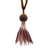Beautiful Beaded Tassel Tiebacks exquisitely handcrafted with exotic feather design,