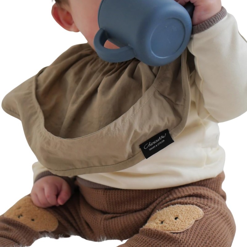 Cherinette Waterproof Large Bib Waterproof Meal Apron Baby Food Bib