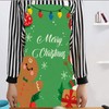 MIOSJI 2pc Christmas Aprons Adults Novelty Waterproof Apron for Xmas