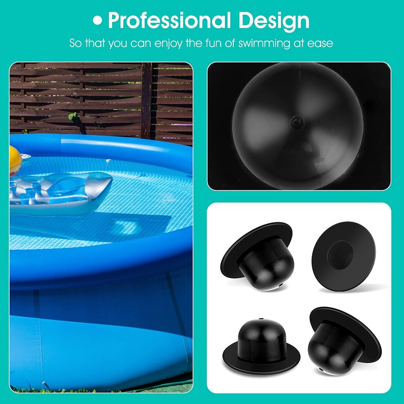 4 Pack Swimming Pool Wall Plugs Replacement Fitting - Above