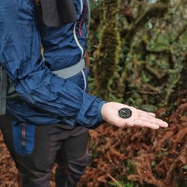 Mini brújula de 1.575 in [5 piezas] – Compás pequeña llena de aceite de bolsillo a granel para senderismo y campamento – [Negro] accesorio de activida