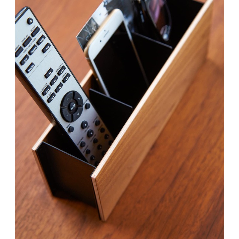 Yamazaki 2731 RIN Pen Stand & Remote Control Rack, black,
