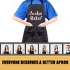 AKTAP Cookie Maker&Cookie Taster Aprons Grandma/Mommy/Daddy And Me Baking Aprons