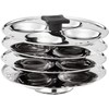 Stainless Steel Idli Maker, 4 Plate 24 Idlis, Dhokla, Momos,
