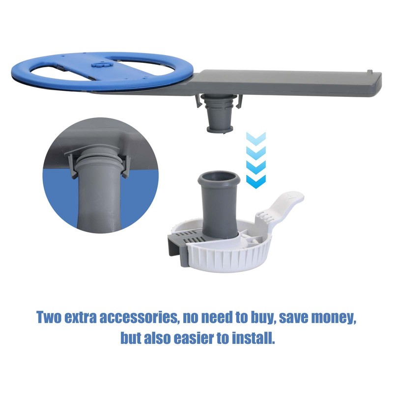 Upgraded 5304507158 5304518968 Dishwashers Lower Wash Arm with 154294101, 154252701