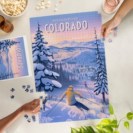 Breckenridge, Colorado, Ski for Miles, Skiing (1000 Piece Puzzle, Challenging Jigsaw Puzzle for Adults, Made in USA)