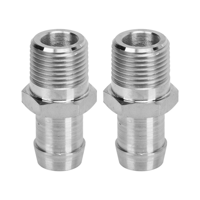 2 Pcs 1/2in NPT Male Thread to 5/8in Barb Connector