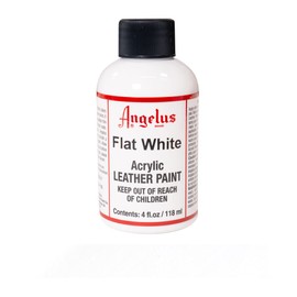 Angelus Brand Acrylic Leather Paint Waterproof 4oz - Flat White