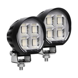 Exzeit 160W 3.5 Inch Led Light Pods, 16000 LMS Flood Work Light for Offroad, Heavy Equipment, Ariculture, Construction, Foresty, 12V/24V