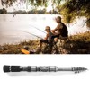 Protable Ultralight Carbon Fiber Fishing Rod Telescopic Pole Tackle Accessory
