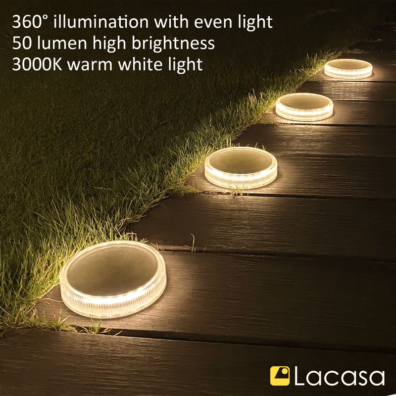 Solar Deck Lights, Driveway Walkway Dock Light Solar Powered Outdoor
