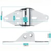 Garage Door Hinges #2-14 Gauge Steel Heavy Duty with Galvanized