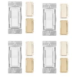 Eaton (case of 4) Eaton WFD30-C2 Wi-Fi Smart Universal Dimmer Works with Alexa, Color