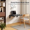 HOOBRO Folding Table, Wall Mounted Floating Desk with Iron Bracket,