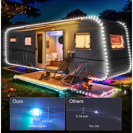 Brightown Rope Lights Outdoor, 33 FT 24 Color Changing String Lights with Remote, 100 LED String Lights Indoor Bedroom, Rope Light for Outside, Waterproof Christmas Lights for Outdoor Decoration