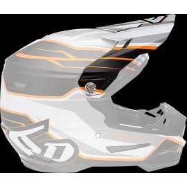 6D HELMETS ATR-2 Visor - Phase - White Orange 72-6100