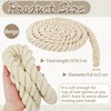 Natural White Cotton Rope 4/5 inch x 10 ft,Tug of