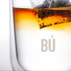 BU Brew Doppelwandige Kaffeetasse aus Glas, Schnee, 454 ml