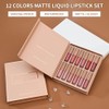 Set de 12 Lápices Labiales Líquidos Mate Aterciopelados