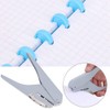 Zerodis Single Hole Punch Mushroom Hole with Ruler for Notebook