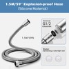 RV Shower Head with Hose, 5+1 Mode High Pressure Replacement