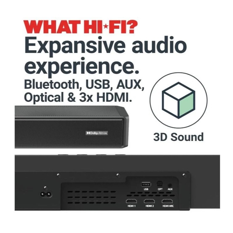 Majority Dolby Atmos Soundbar for TV, Bluetooth Wireless Sound Bar