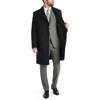 Ben Sherman Men's Brenton Double Breasted Wool Overcoat, Navy, Large